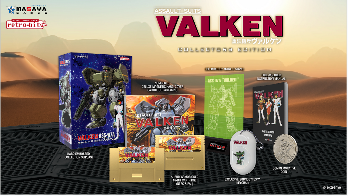 Retro-Bit Publishing Assault Suits Valken for SNES - Deluxe