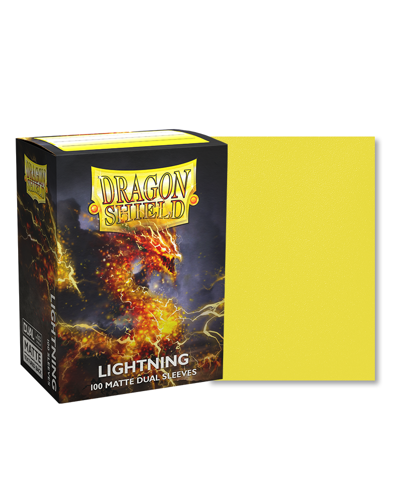 Dragon Shield - 100 Standard Size Card Sleeves - Matte Dual Lightning Video Game Trader LLC Dragon Shield - 100 Standard Size Card Sleeves - Matte Dual Lightning Video Game Trader LLC