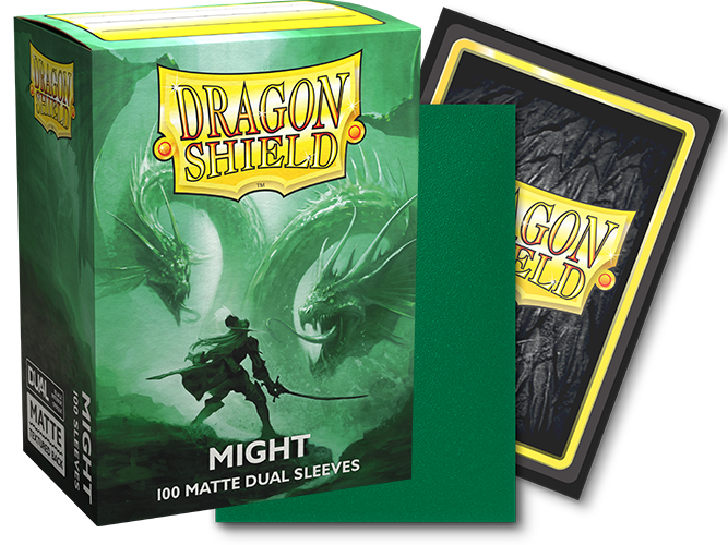 Dragon Shield - 100 Standard Size Card Sleeves - Dual Matte Might Video Game Trader LLC Dragon Shield - 100 Standard Size Card Sleeves - Dual Matte Might Video Game Trader LLC