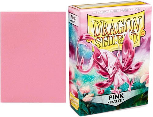 Dragon Shield Sleeves: Standard Matte - Pink 60CT Video Game Trader LLC Dragon Shield Sleeves: Standard Matte - Pink 60CT Video Game Trader LLC