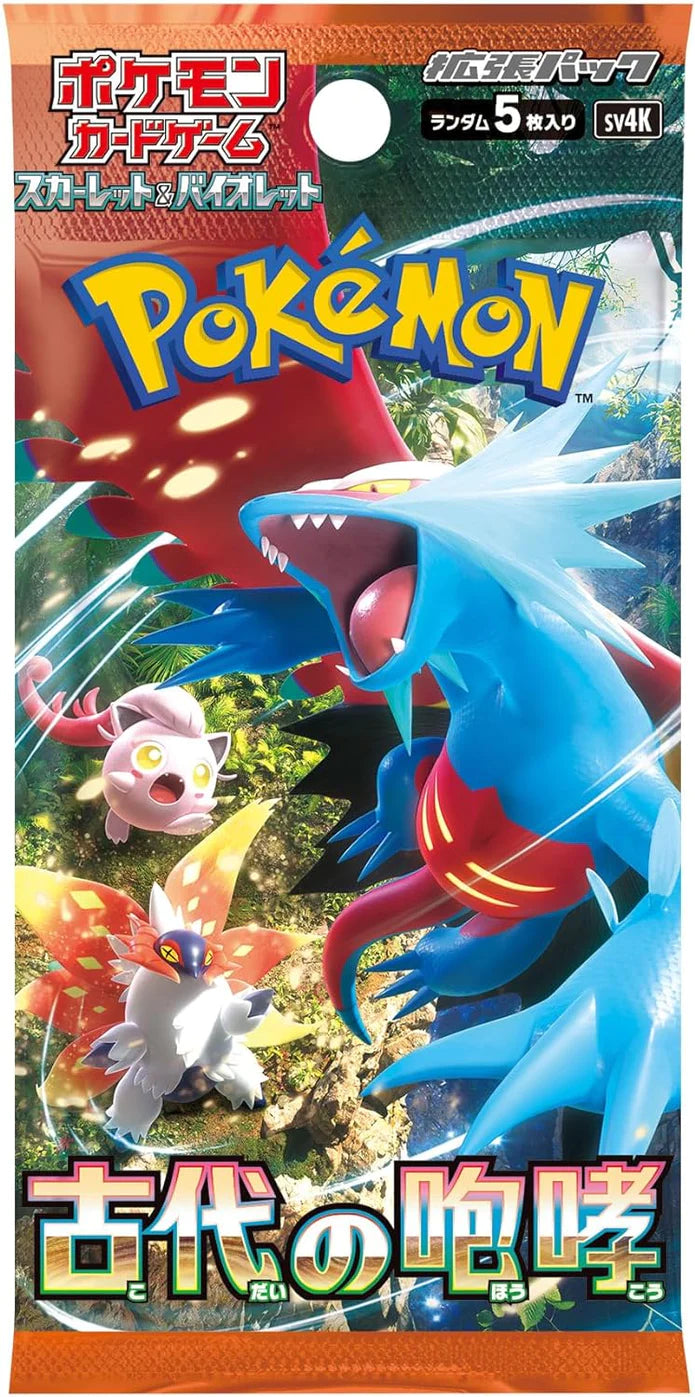 pokemon cards scarlet and violet japanese Pokemon Ancient Roar sv4K Korean Booster Pack