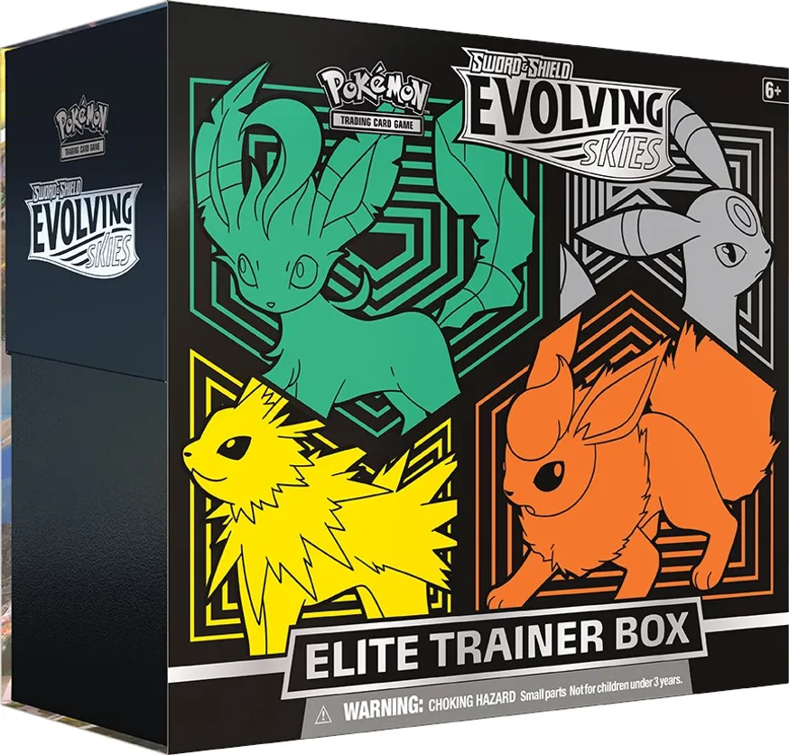 Pokemon TCG: Sword & Shield 07 Evolving Skies - Elite Trainer Box Video Game Trader LLC Pokemon TCG: Sword & Shield 07 Evolving Skies - Elite Trainer Box Video Game Trader LLC