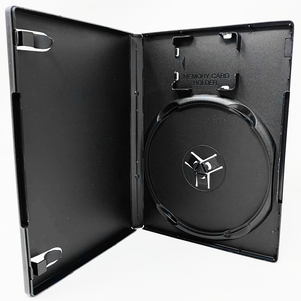 Replacement Black Standard 14mm DVD Cases w/ Memory Card Slot for Sony Video Game Trader LLC Replacement Black Standard 14mm DVD Cases w/ Memory Card Slot for Sony Video Game Trader LLC