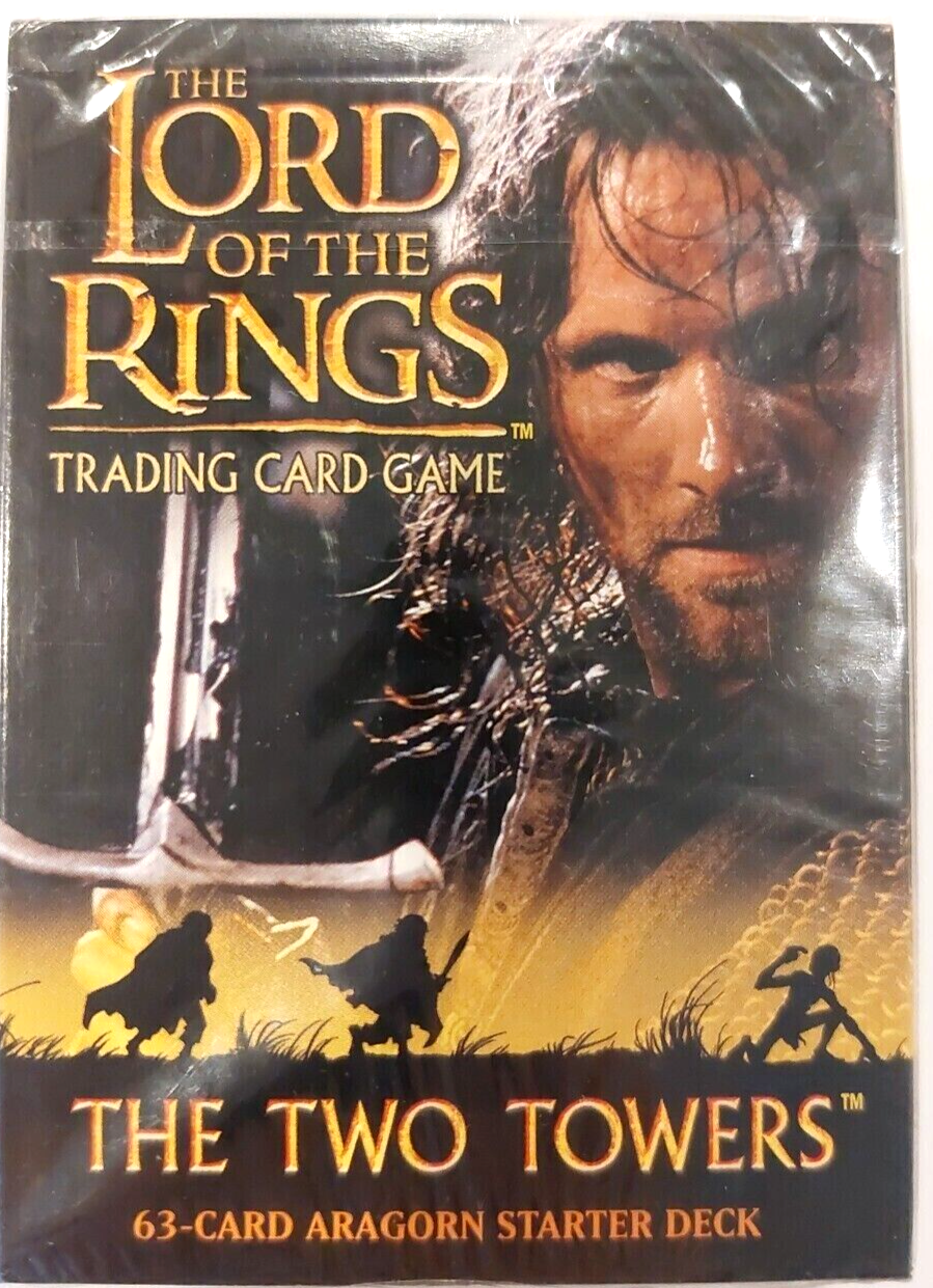 lord of the rings trading card game rare cards Lord of The Rings Card Game Theme Starter Deck Two Towers Aragorn