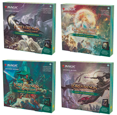 Magic The Gathering The Lord of The Rings: Tales of Middle-Earth Scene Boxes -- All 4 Boxes