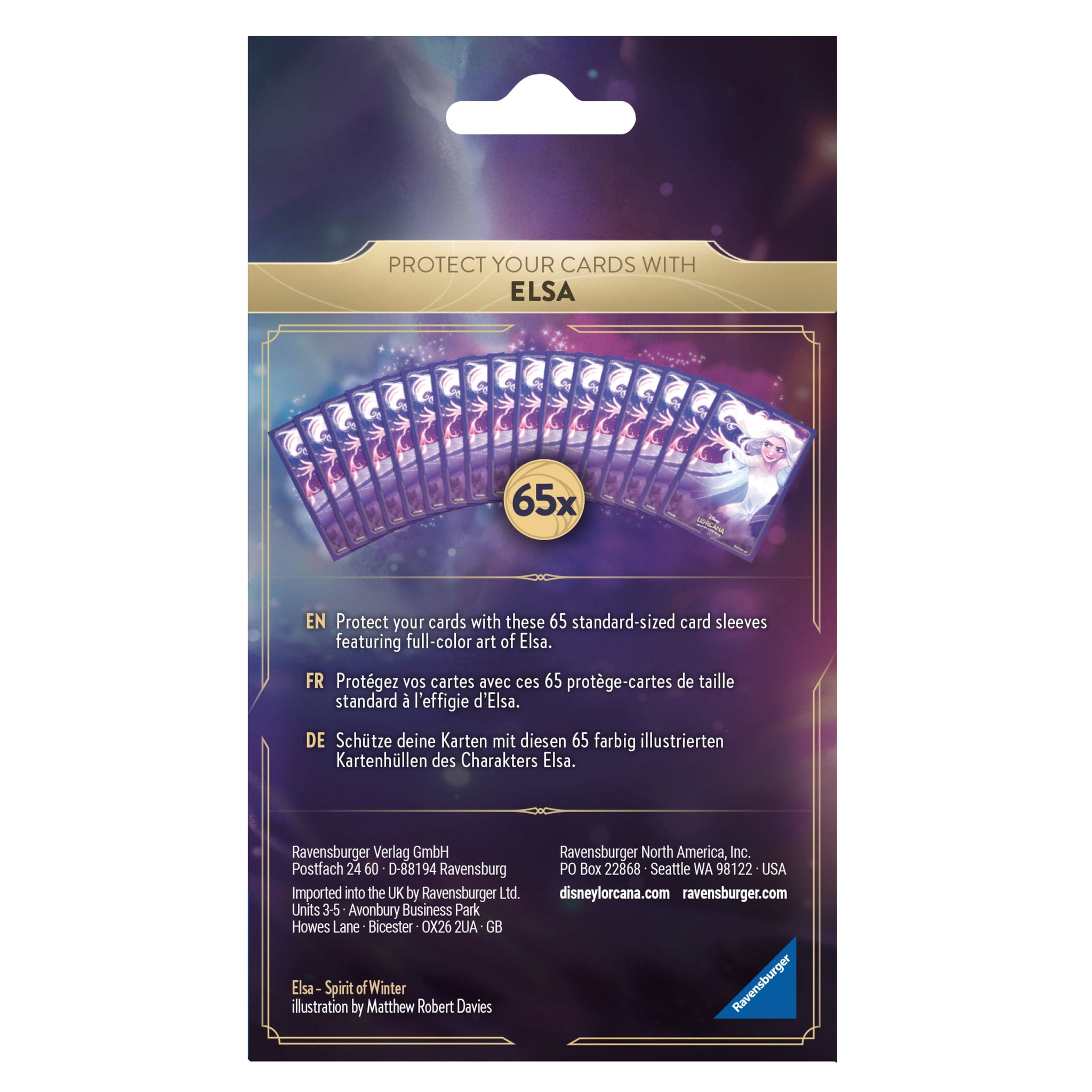 Lorcana TCG: The First Chapter Card Sleeves Pack Elsa Video Game Trader LLC Lorcana TCG: The First Chapter Card Sleeves Pack Elsa Video Game Trader LLC