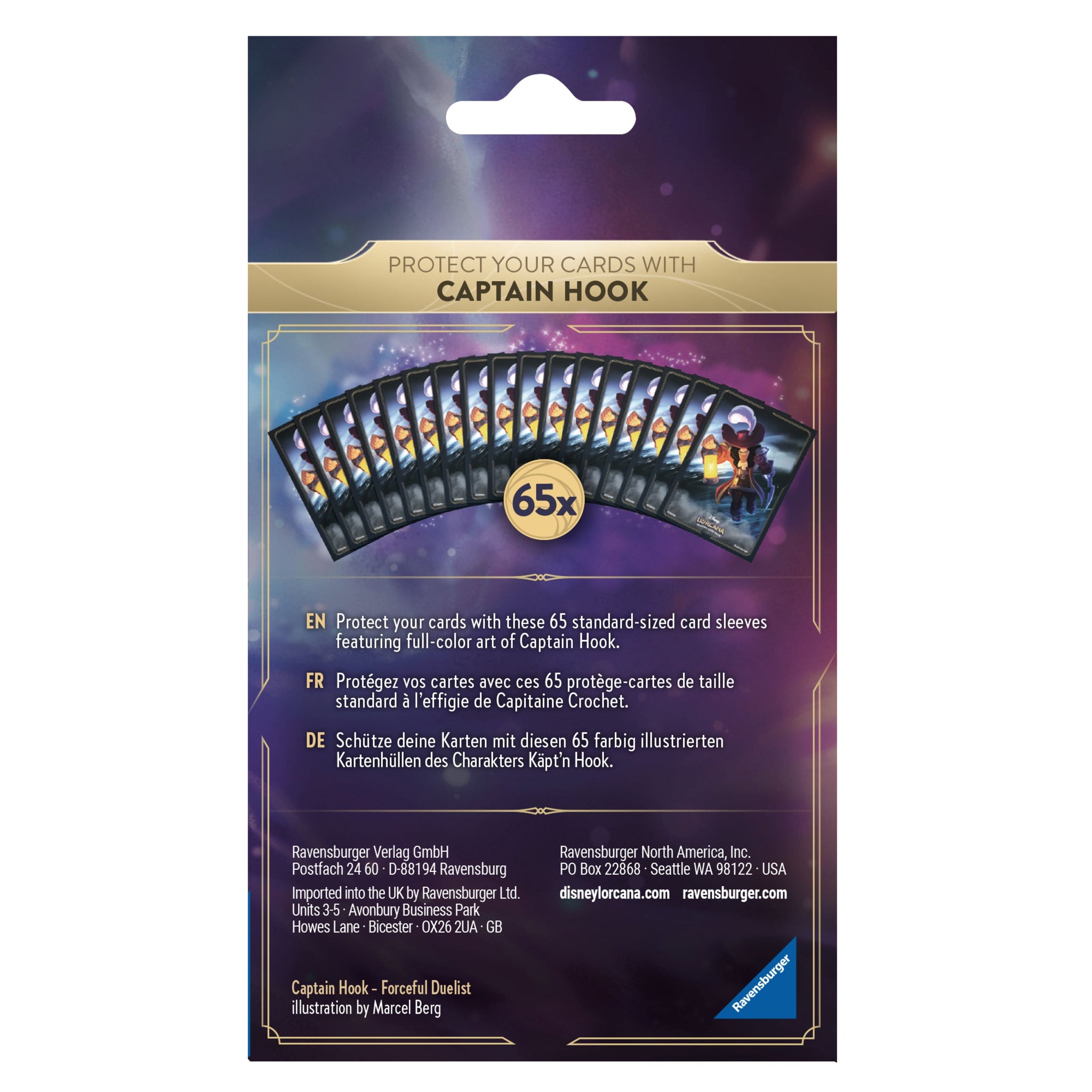 Lorcana TCG: The First Chapter Card Sleeves Pack Captain Hook – Video Game  Trader LLC