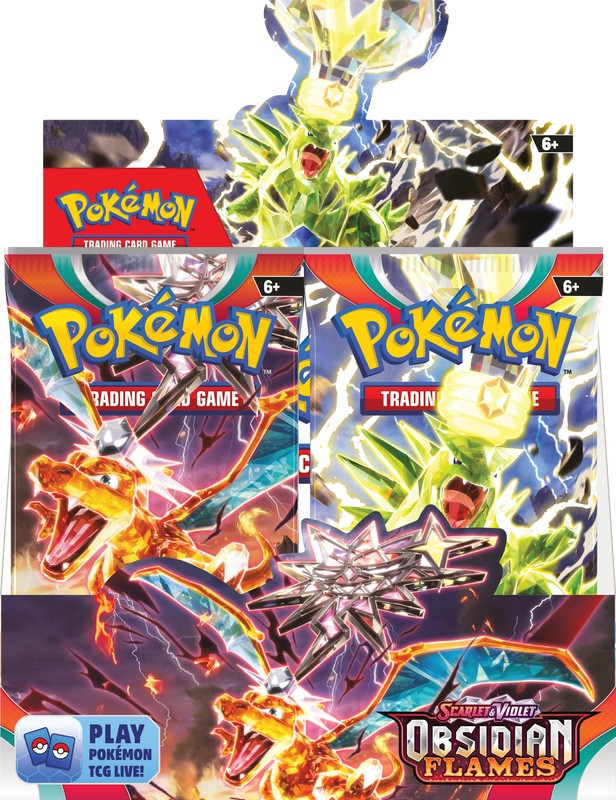 Pokemon Scarlet & Violet Obsidian Flames -- Booster Box (36 Packs) Video Game Trader LLC Pokemon Scarlet & Violet Obsidian Flames -- Booster Box (36 Packs) Video Game Trader LLC