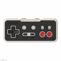 Retro-Bit Origin8 2.4 GHz Wireless Controller for NES, Switch, and USB Enabled Devices - Classic Grey - New