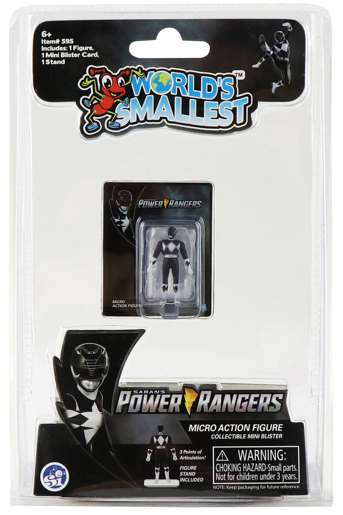 World's Smallest Micro Action Figure - Power Rangers - Black Ranger