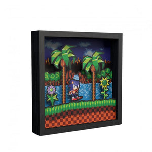 Pixel Frames - Sonic the Hedgehog: Idle Pose 9"x9" * NEW